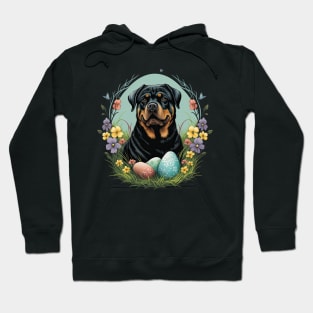 Rottweiler happy easter day Hoodie